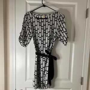 Black and white dress